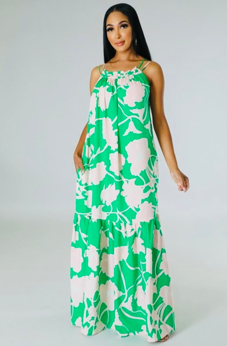 “Garden Party” maxi dress