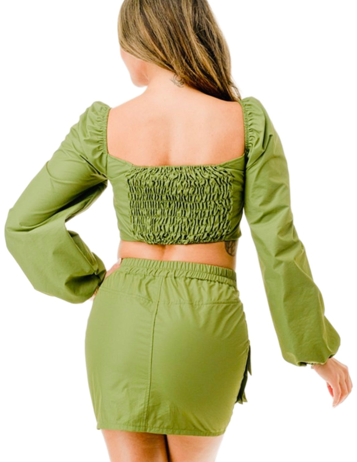 Cargo mini skirt set
