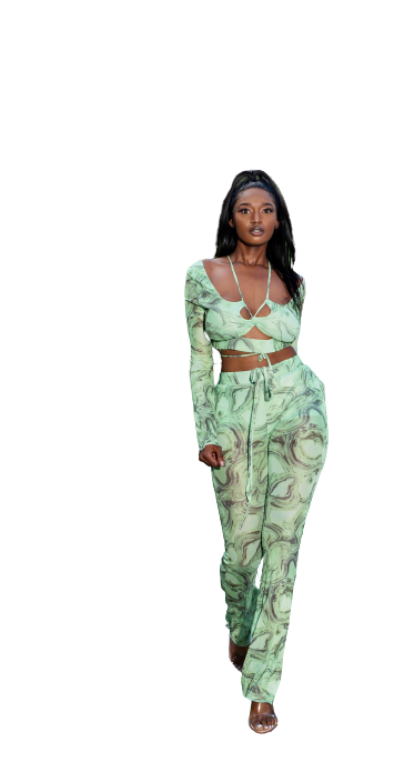 Mesh pants set