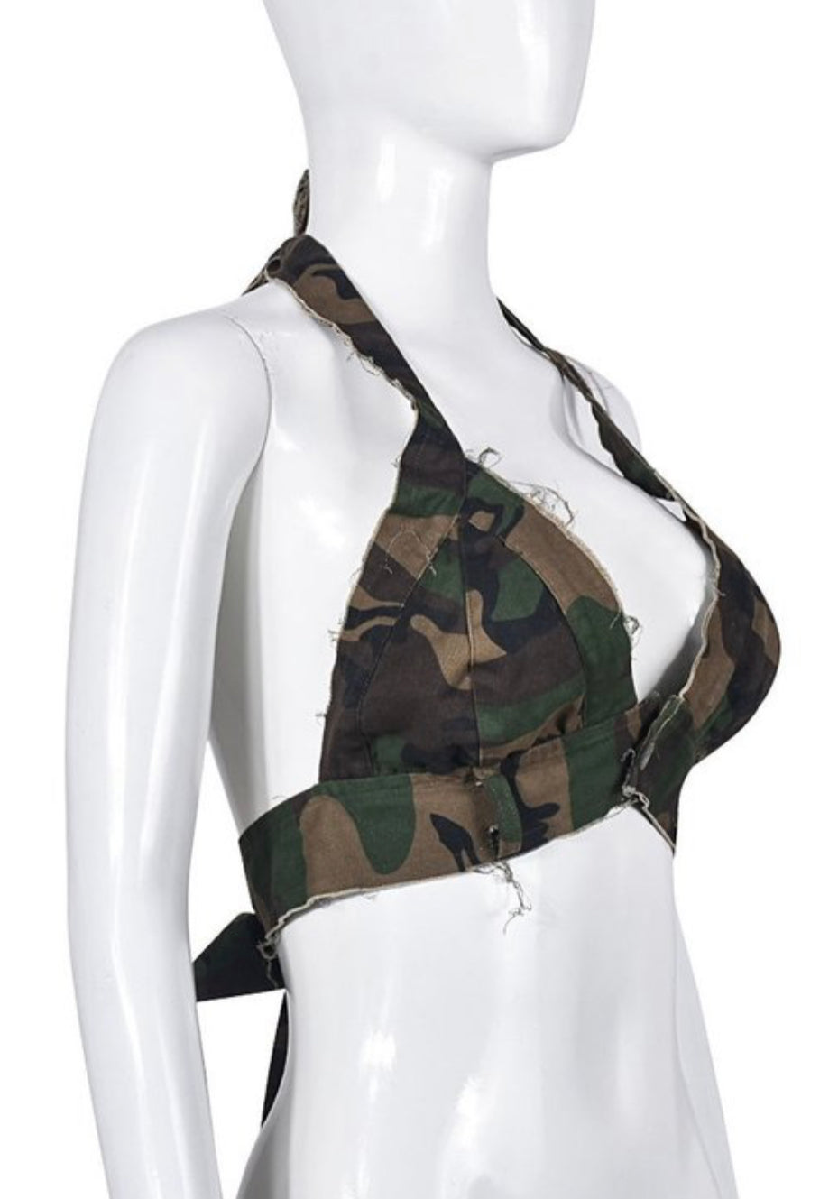 Camo bra top