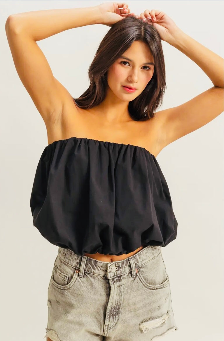 Strapless balloon top