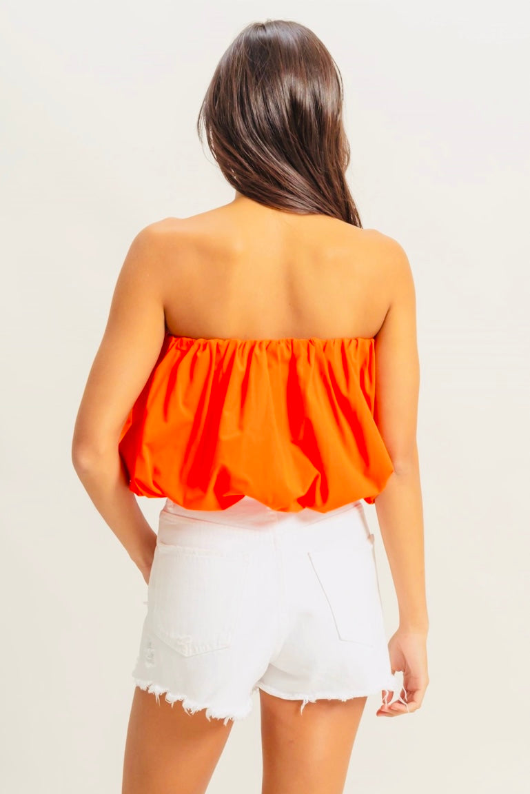 Strapless balloon top