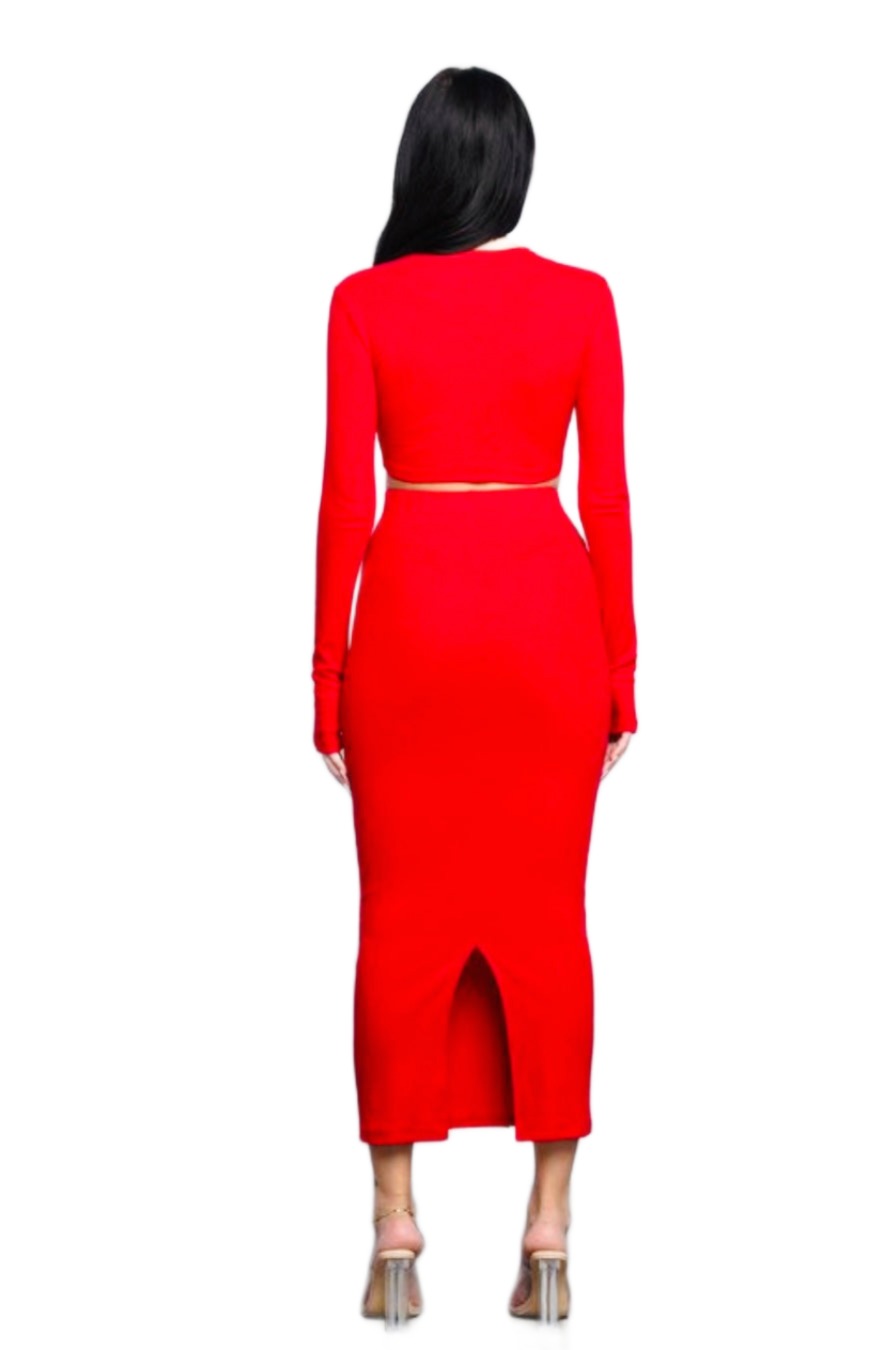 "Red Hot" skirt set
