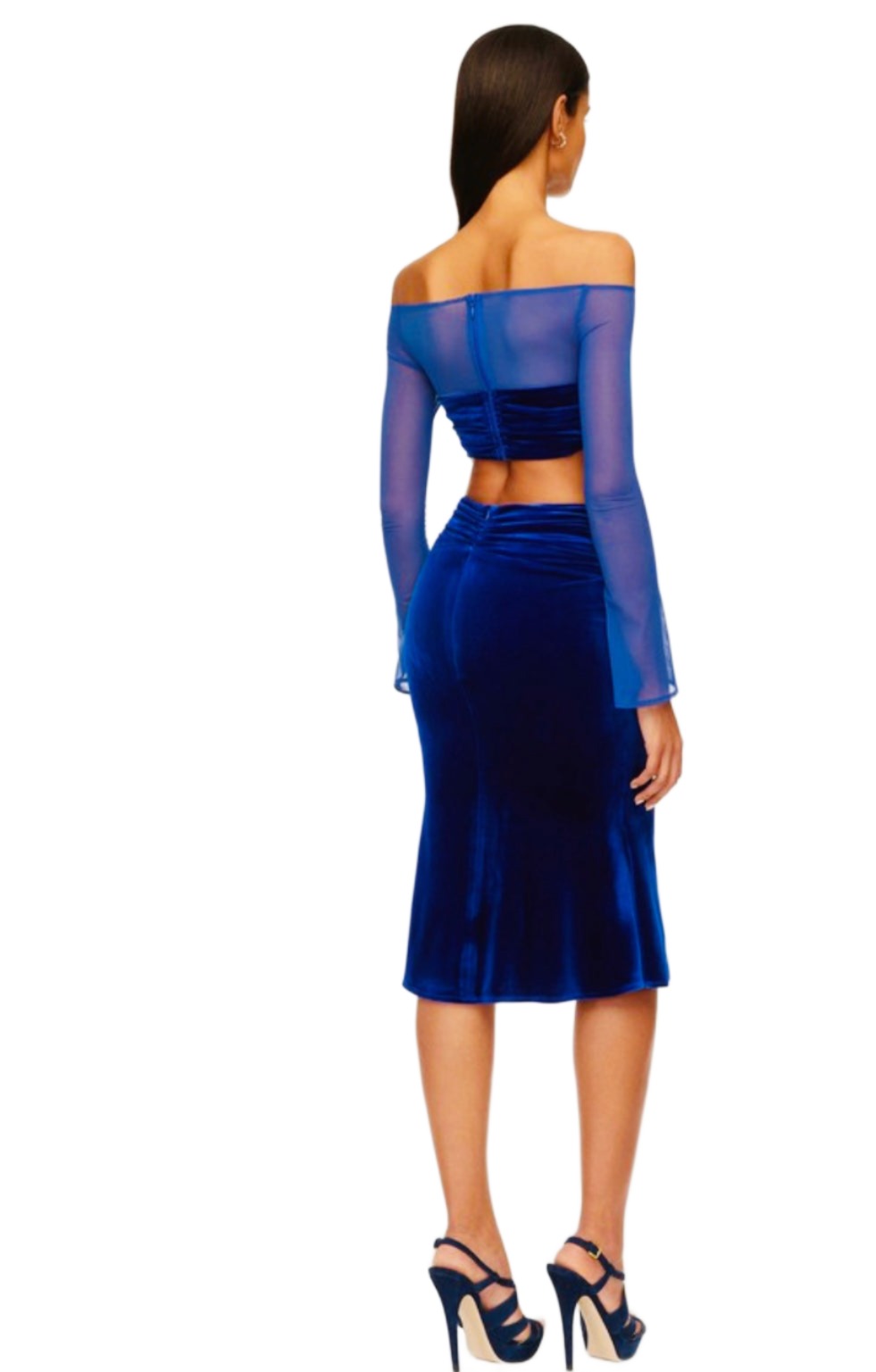 “Royalty” velvet skirt set