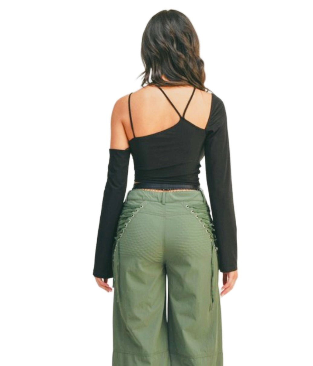 Strappy cutout top