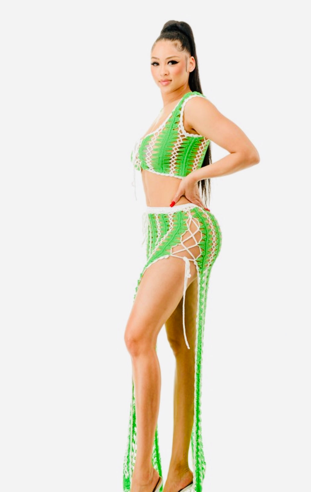 Crochet skirt set