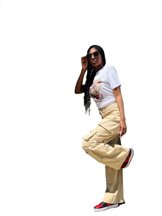 Denim cargo pants (other colors available)