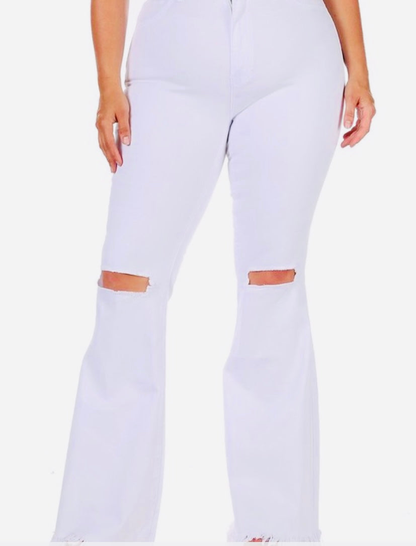 Wide leg jeans