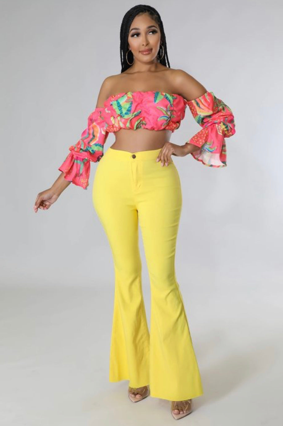 Stretch flare jeans