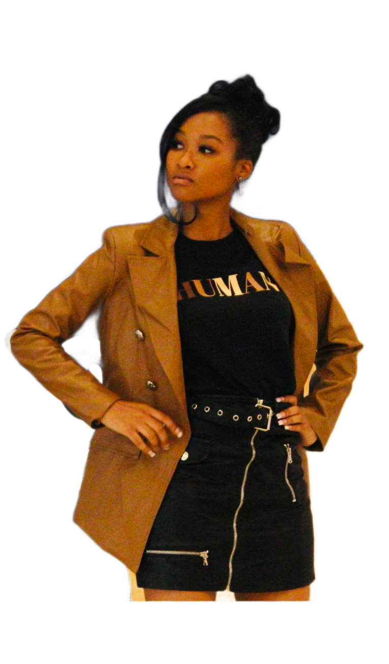 PU Leather Blazer