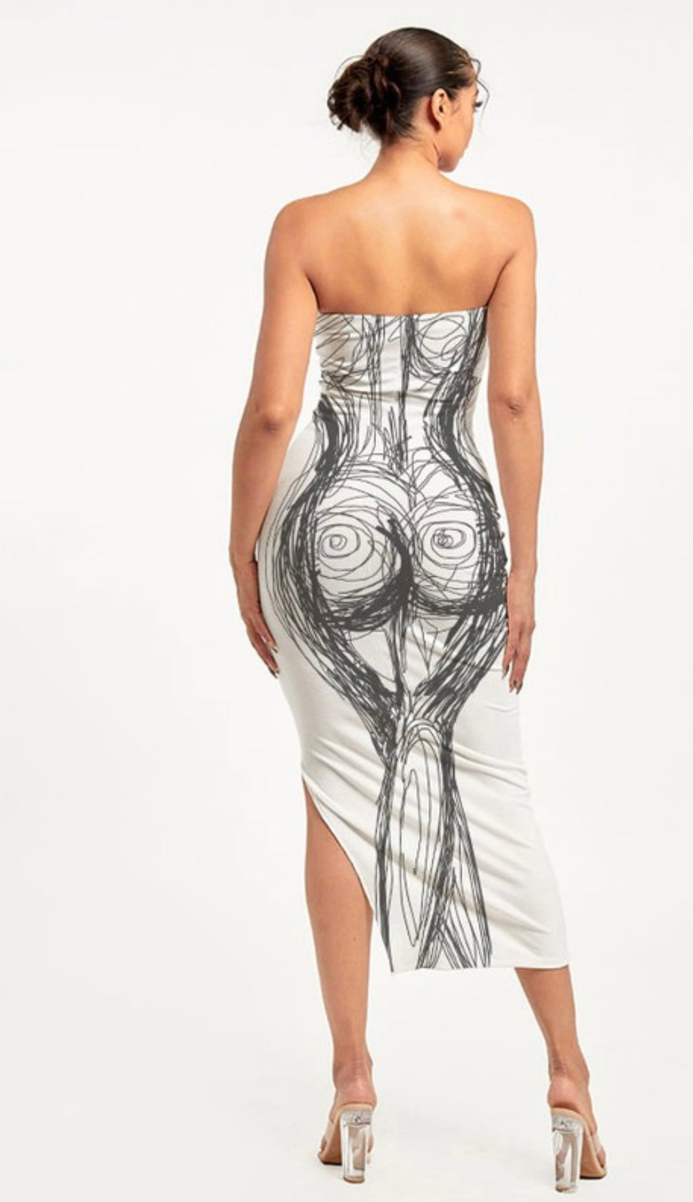 Abstract bodycon dress