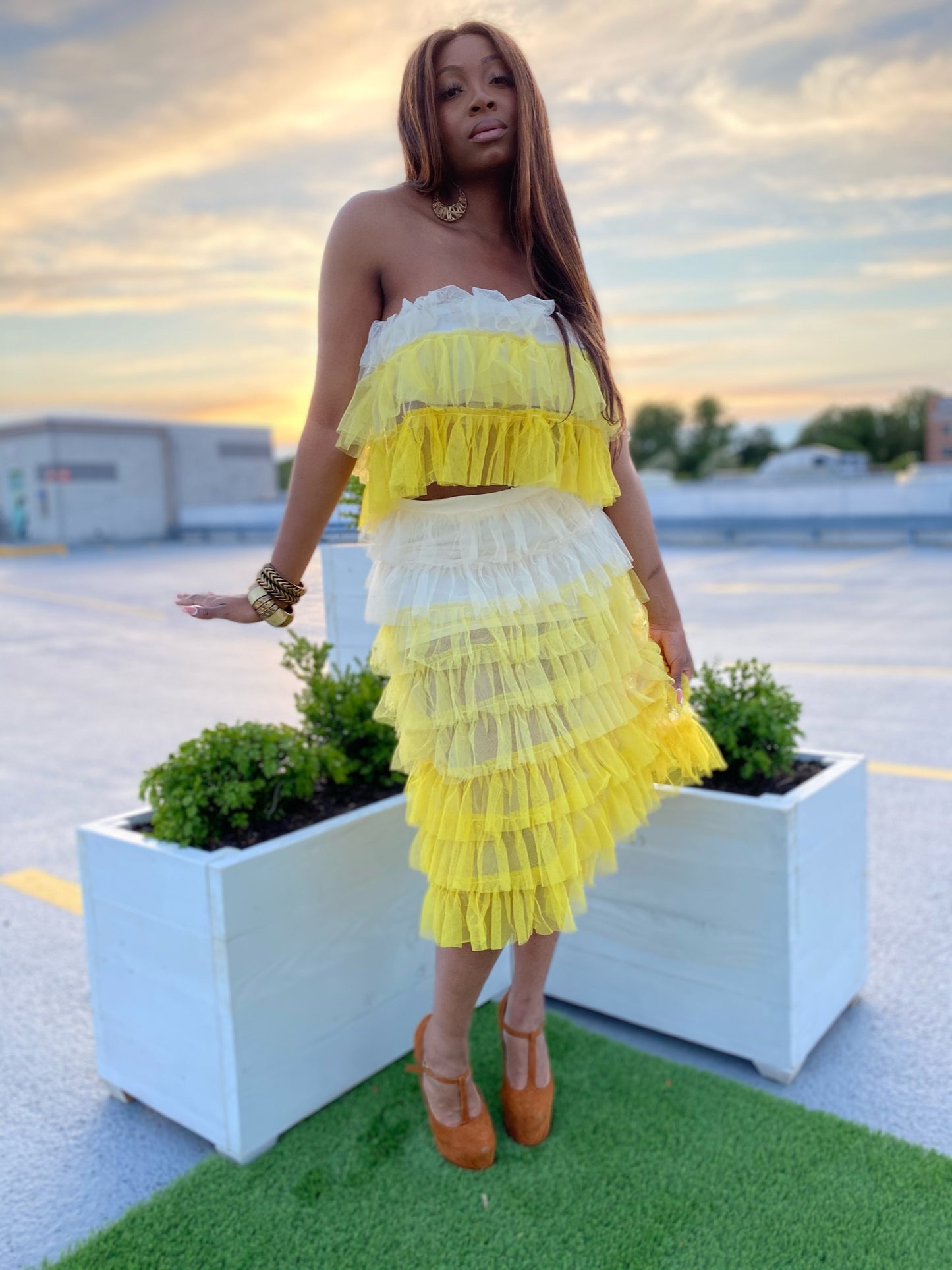 Ombré tulle set