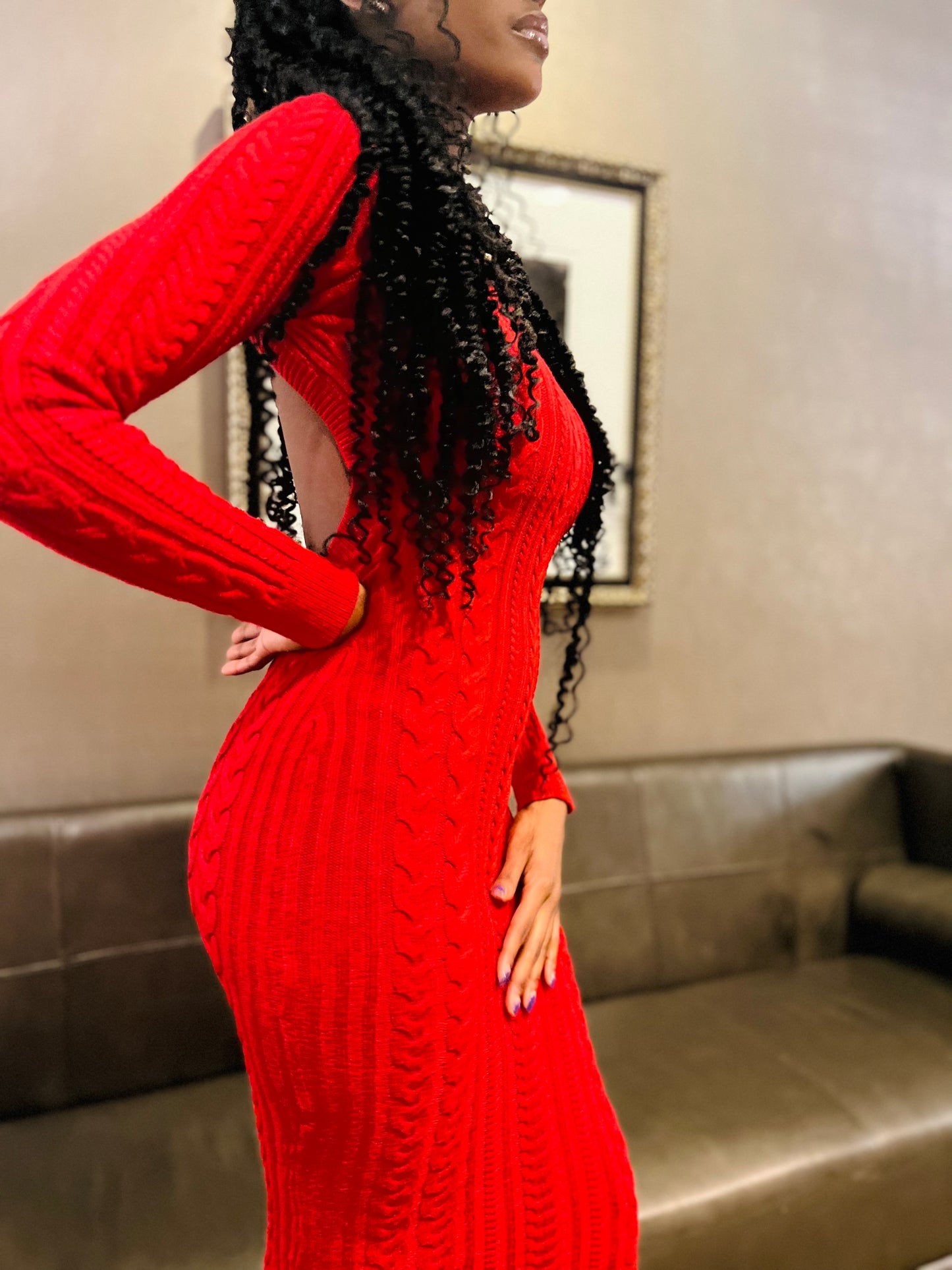 “Be Mine” sweater dress
