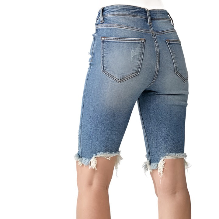 Bermuda denim shorts