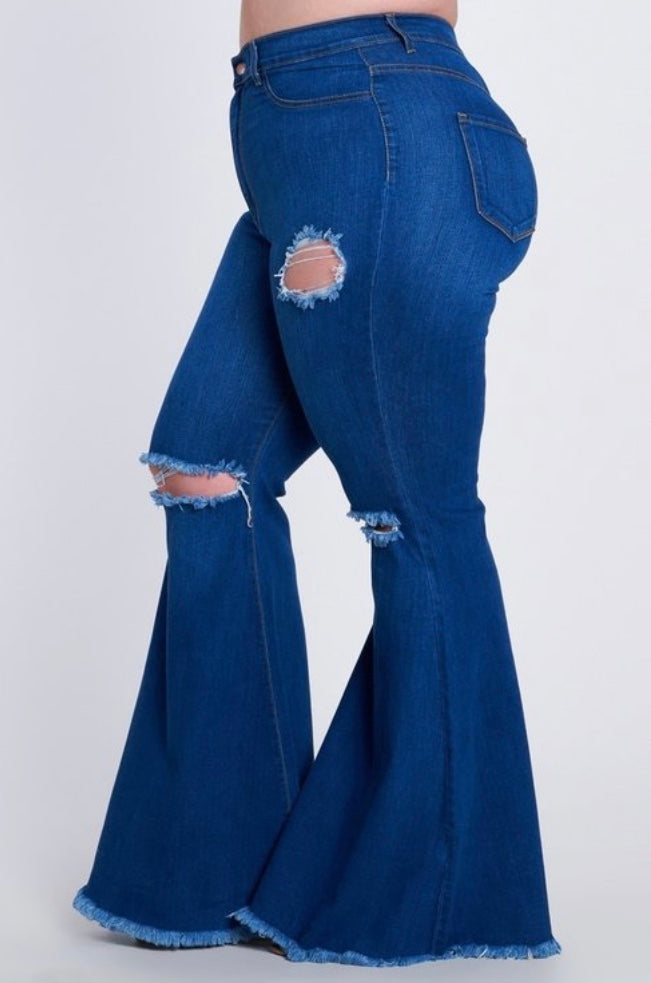 "Ring My Bell" wide leg jeans (other colors available)