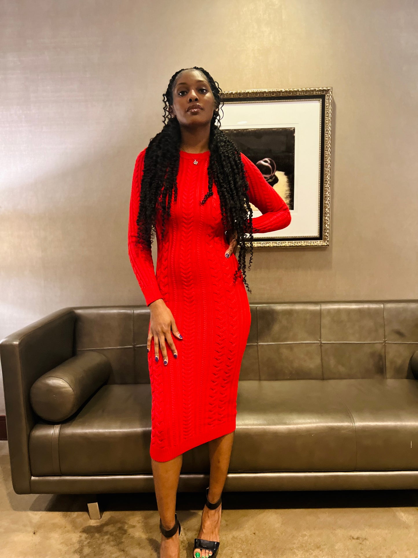 “Be Mine” sweater dress