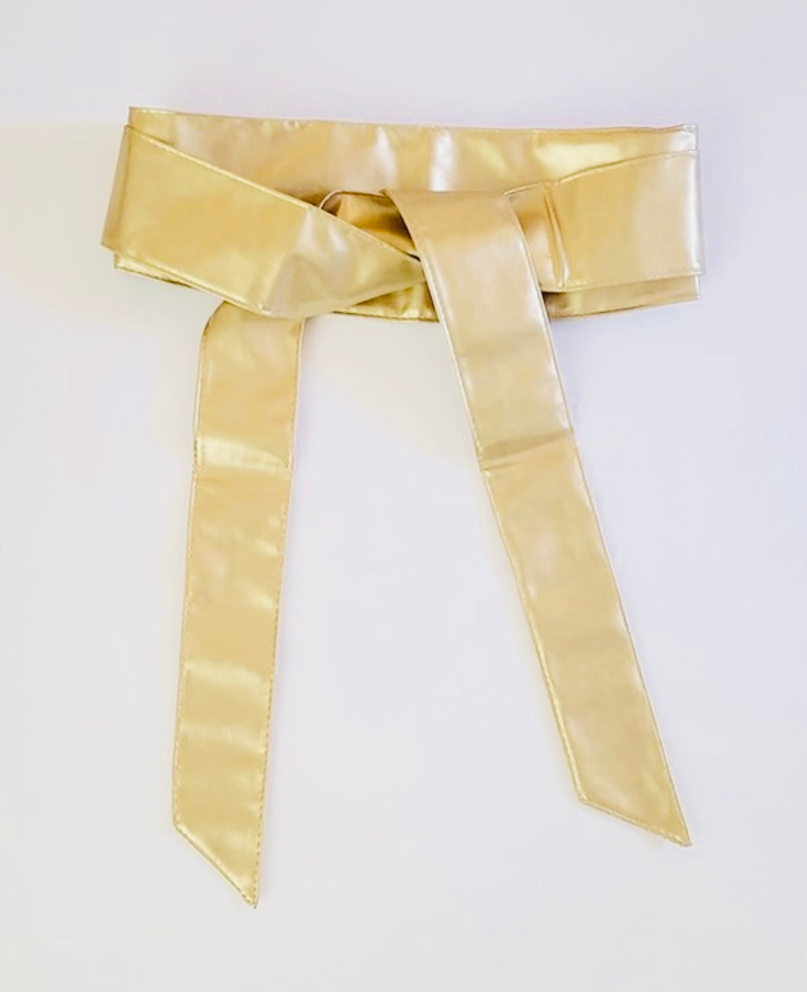 Vegan leather wrap belt