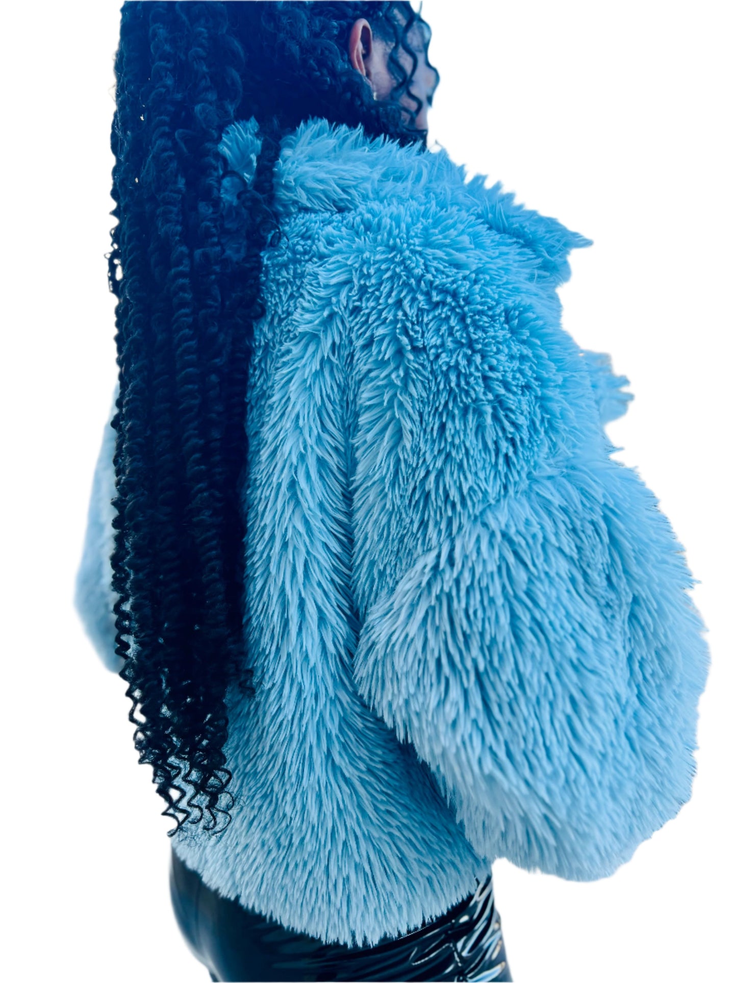 Collared faux fur coat (multiple colors)