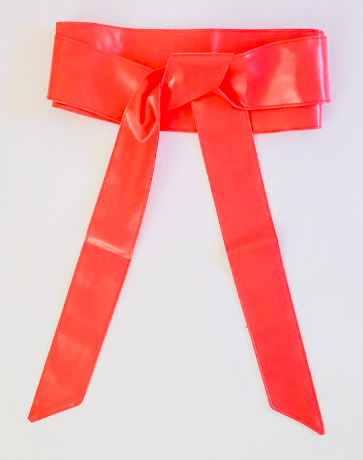 Vegan leather wrap belt