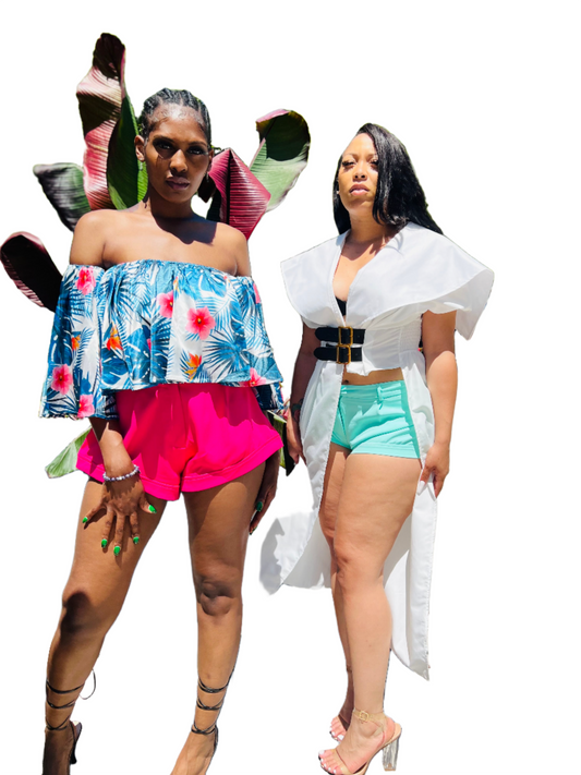 Wide leg shorts