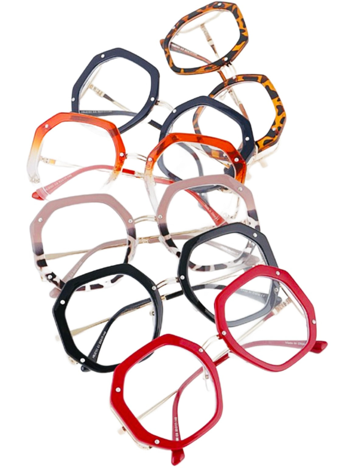 Retro geometric optical glasses