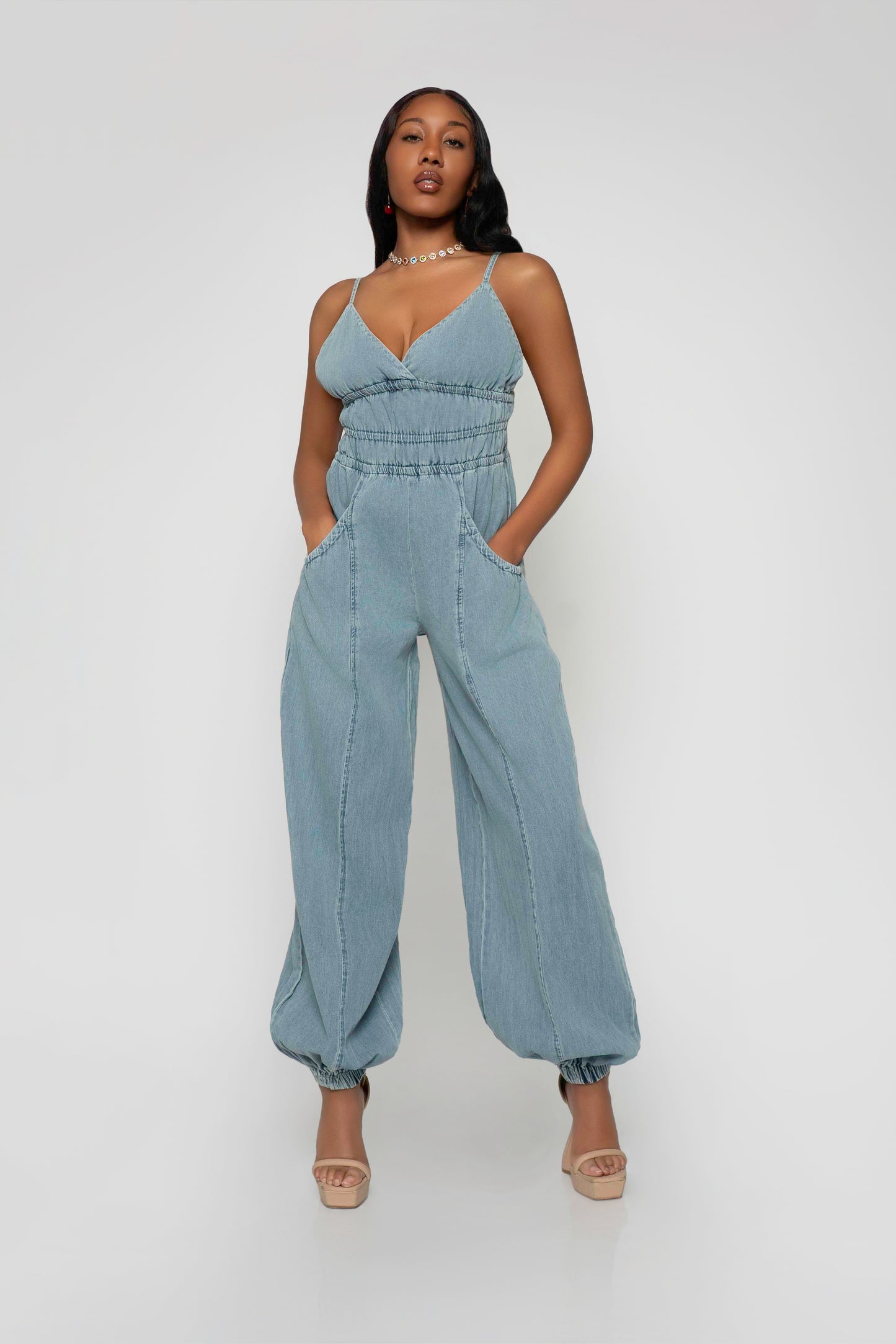Denim jumpsuit
