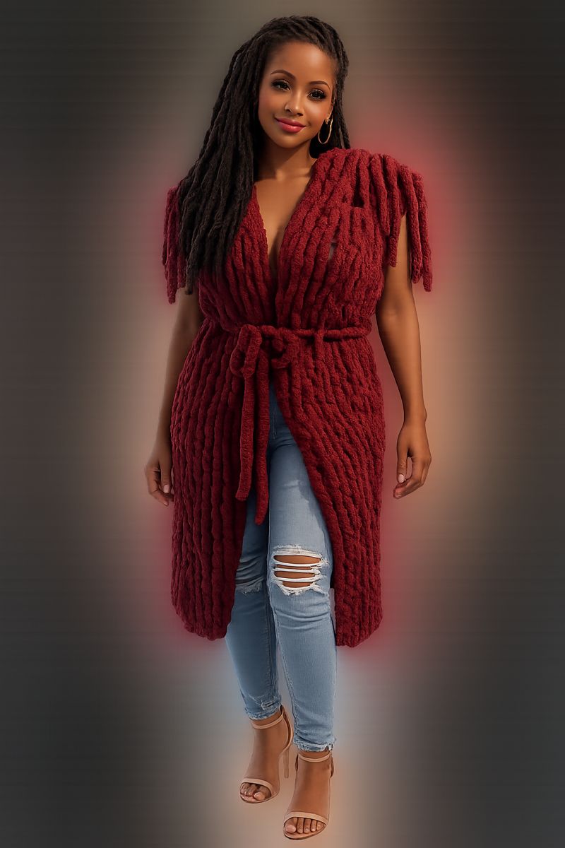 Hand knit blanket