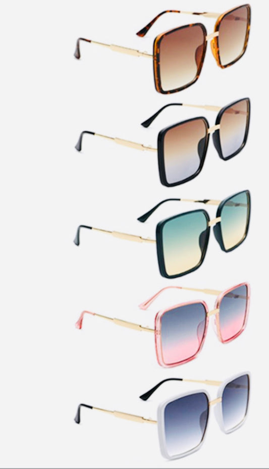 Square gradient sunglasses