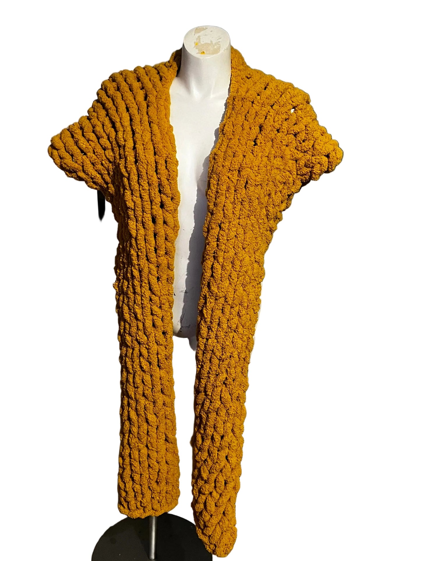 Chunky knit bolero scarf