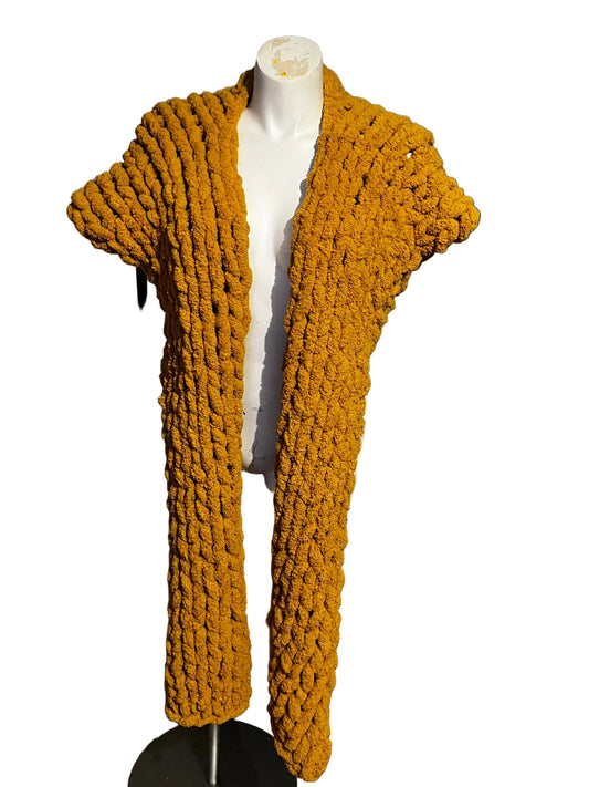 Chunky knit bolero scarf