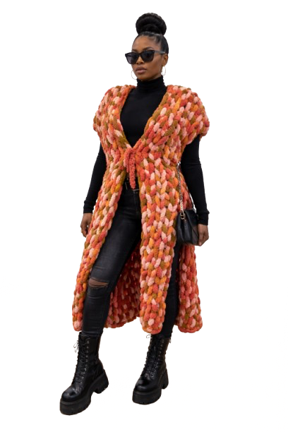 Chunky knit cardigan
