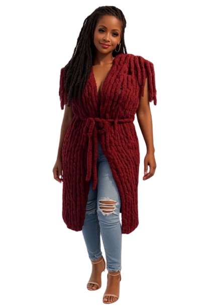 Chunky knit cardigan