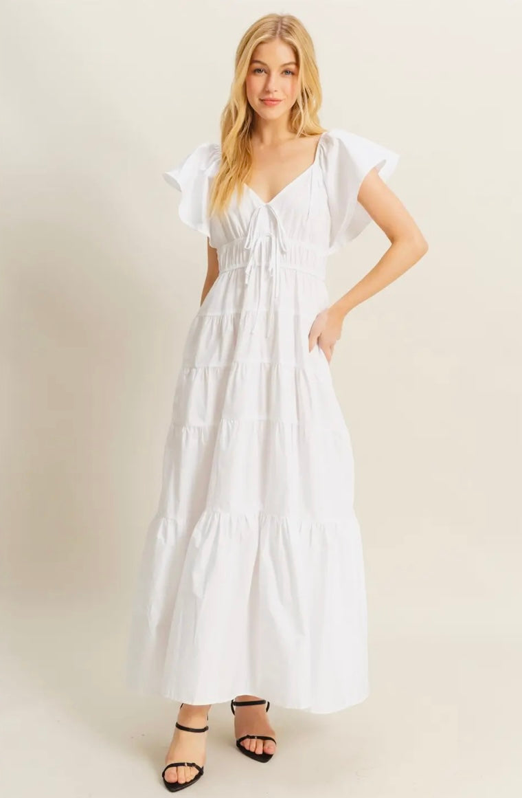 “En blanc” maxi dress