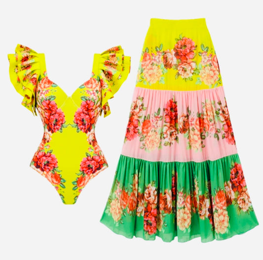 “Mamacita” swimsuit & cover up