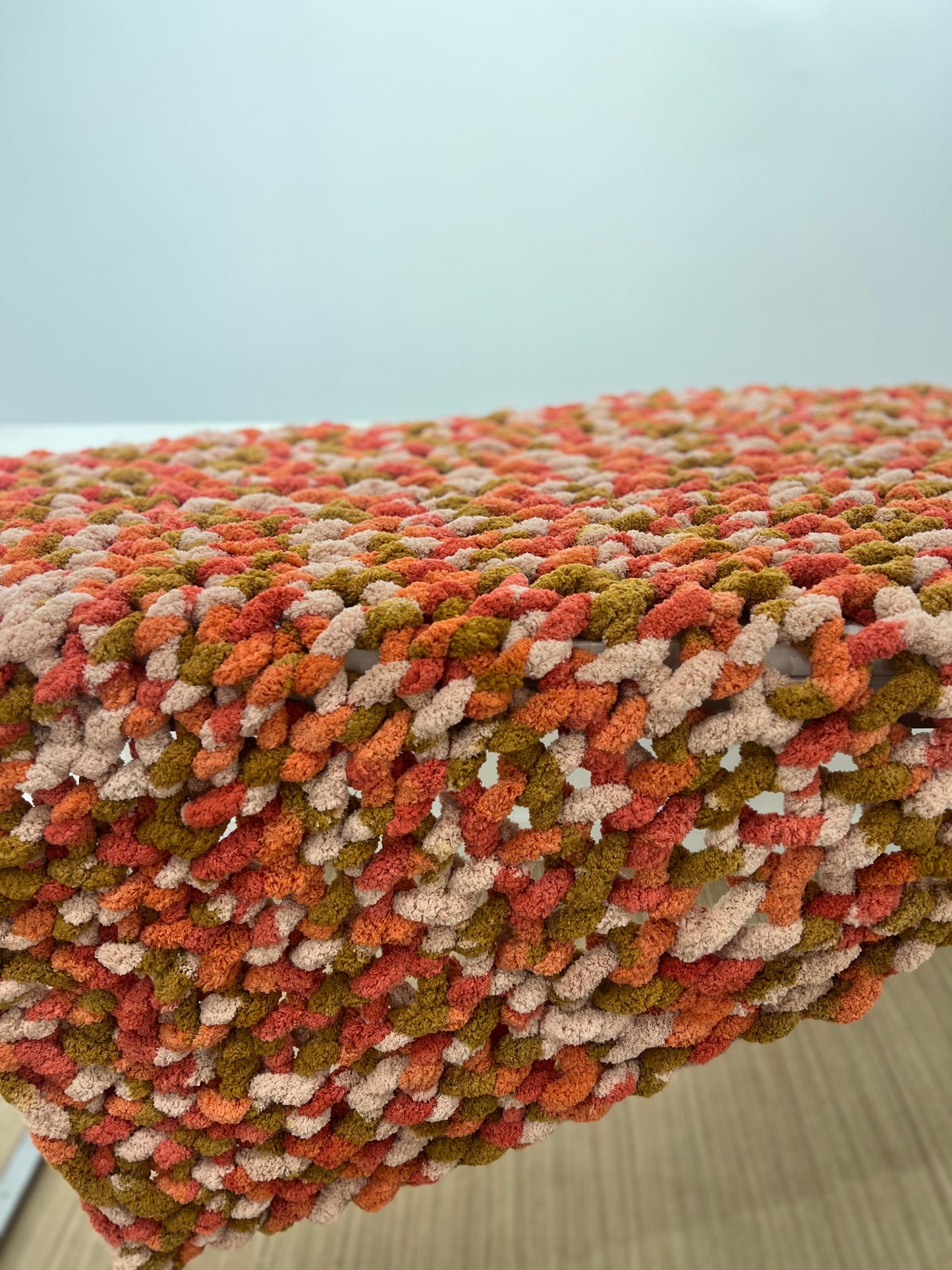 Handmade knit blanket