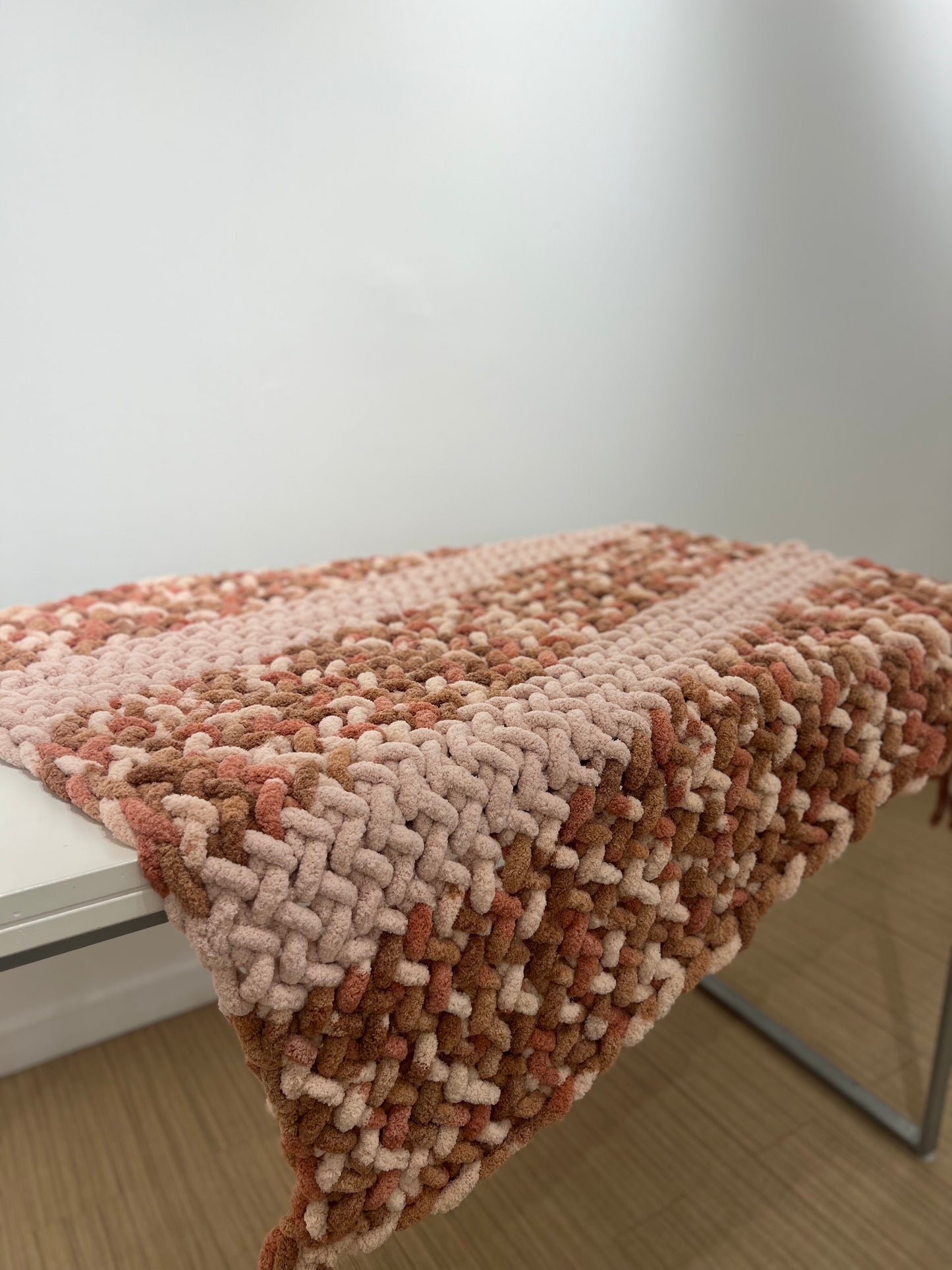 Handmade knit blanket