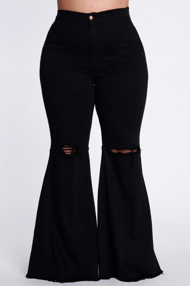 "Ring My Bell" wide leg jeans (other colors available)