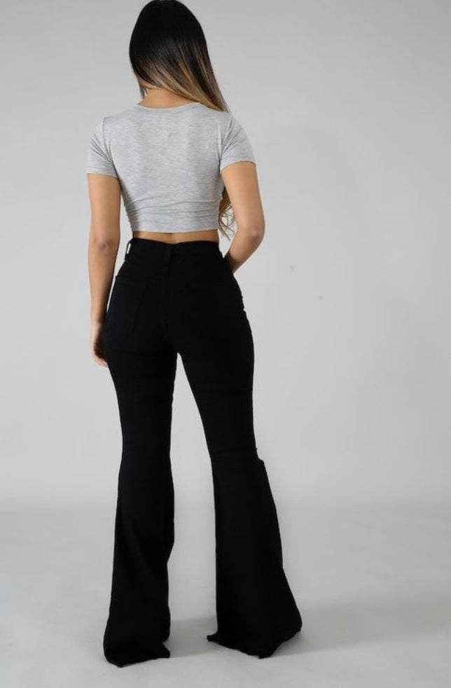 "Ring My Bell" wide leg jeans (other colors available)
